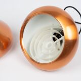 Pair of 2 Danish vintage pendant lamps Orient by Jo Hammerborg Fog og Morup