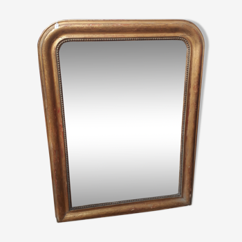 Miroir en bois doré 68x92cm