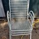 Set of 3 vintage metal armchairs italian design emu model rio