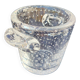 Ice bucket, thick bubbled glass, Schneider Paris