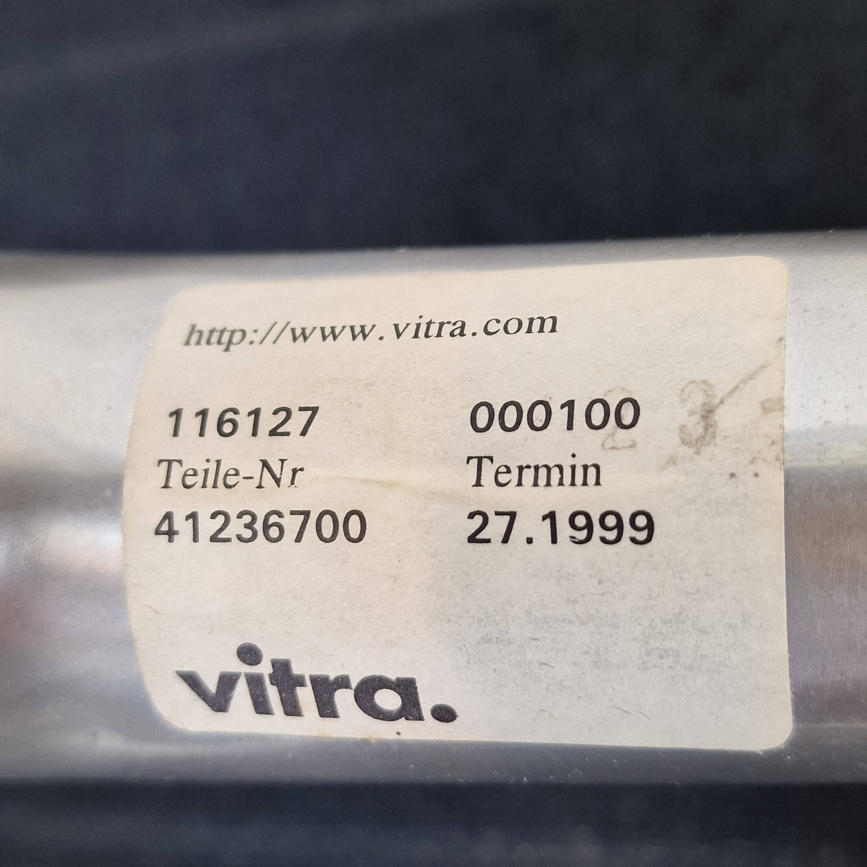 Model EA 124 + 125 Vitra Lounge Chair and Ottoman by Charles & Ray Eames