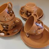 Sarreguemines 70's cups