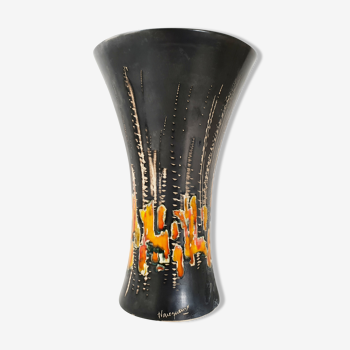 Vase diabolo vintage de Jean Varoqueaux