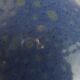 Signed enamelled terracotta bottle vase
