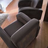 Pair of club armchairs