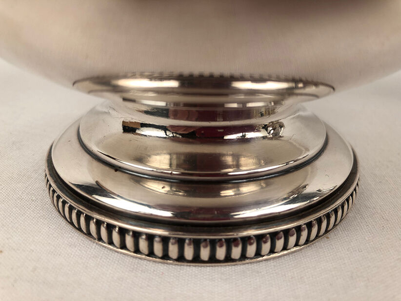 Silver metal coffee service