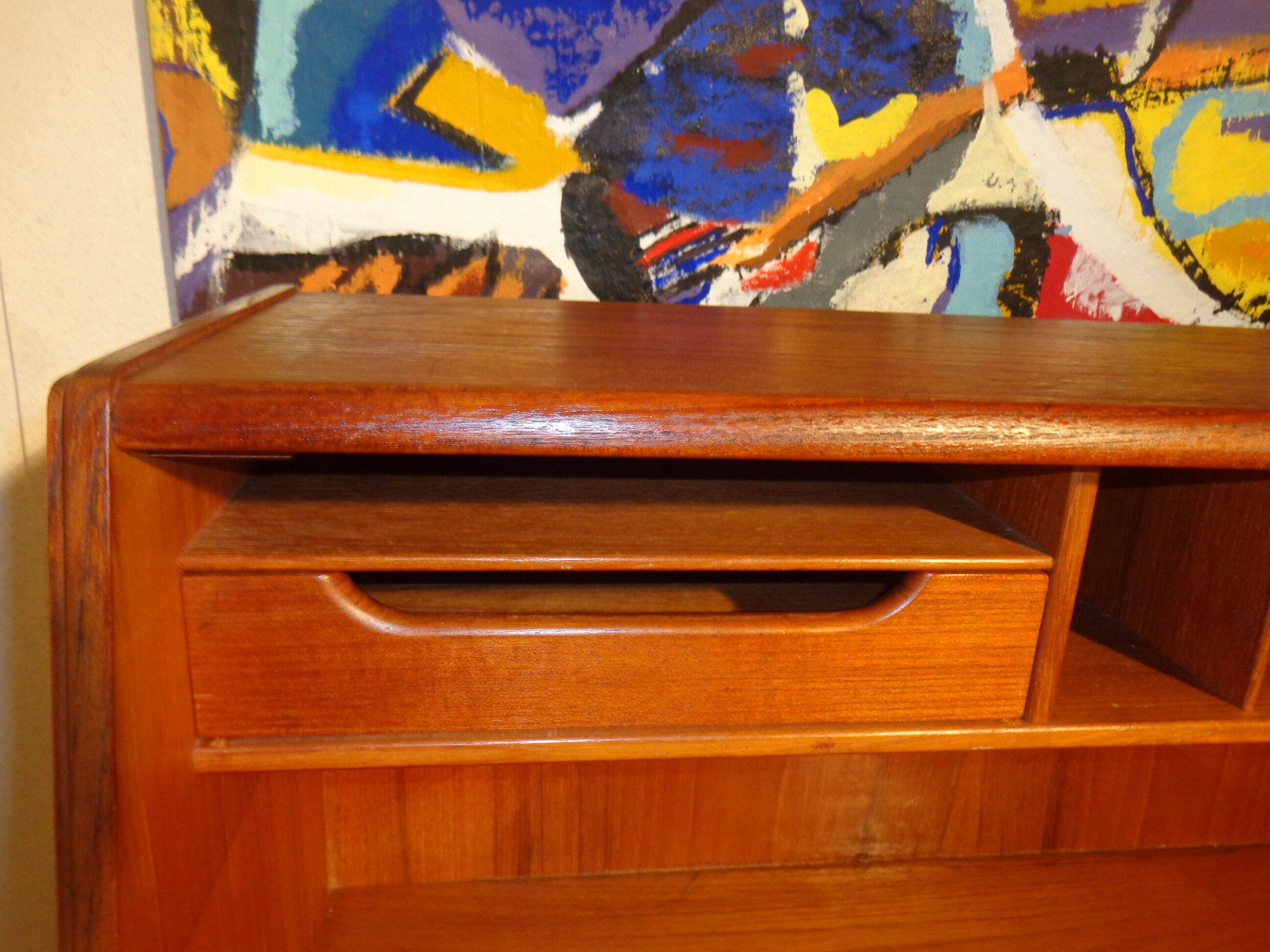 Scandinavian secretary produced by Olholm Møbelfabrik 1960