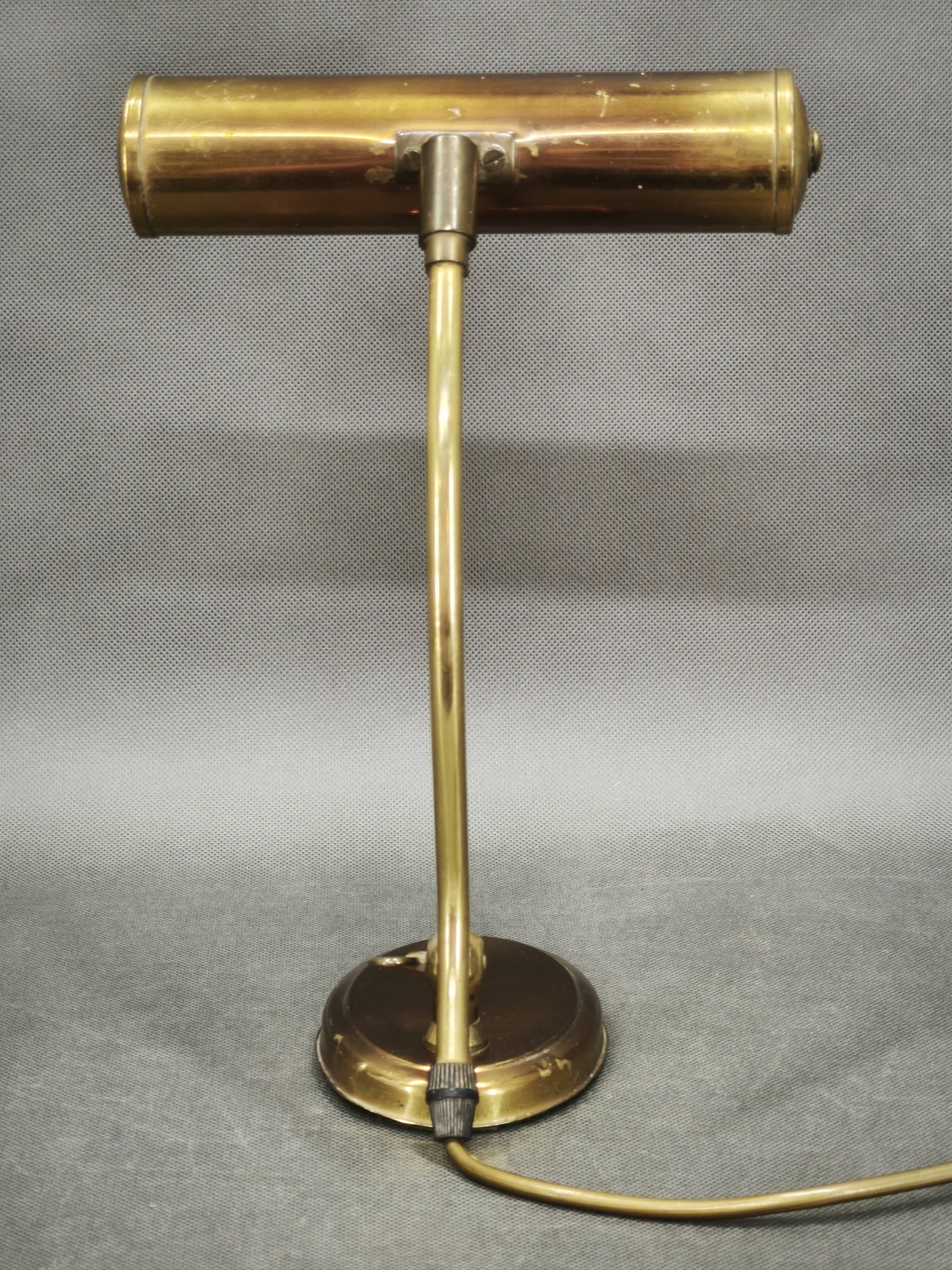 Lampe de bureau en laiton réglable, Allemagne, années 1960