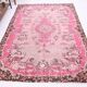 5x8 Pink Brown Vintage Area Rug 175x253Cm