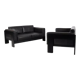 Leather Bastiano two-seater sofa by Afra & Tobia Scarpa for Knoll/Gavina