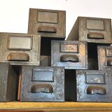 Set of 3 industrial lockers