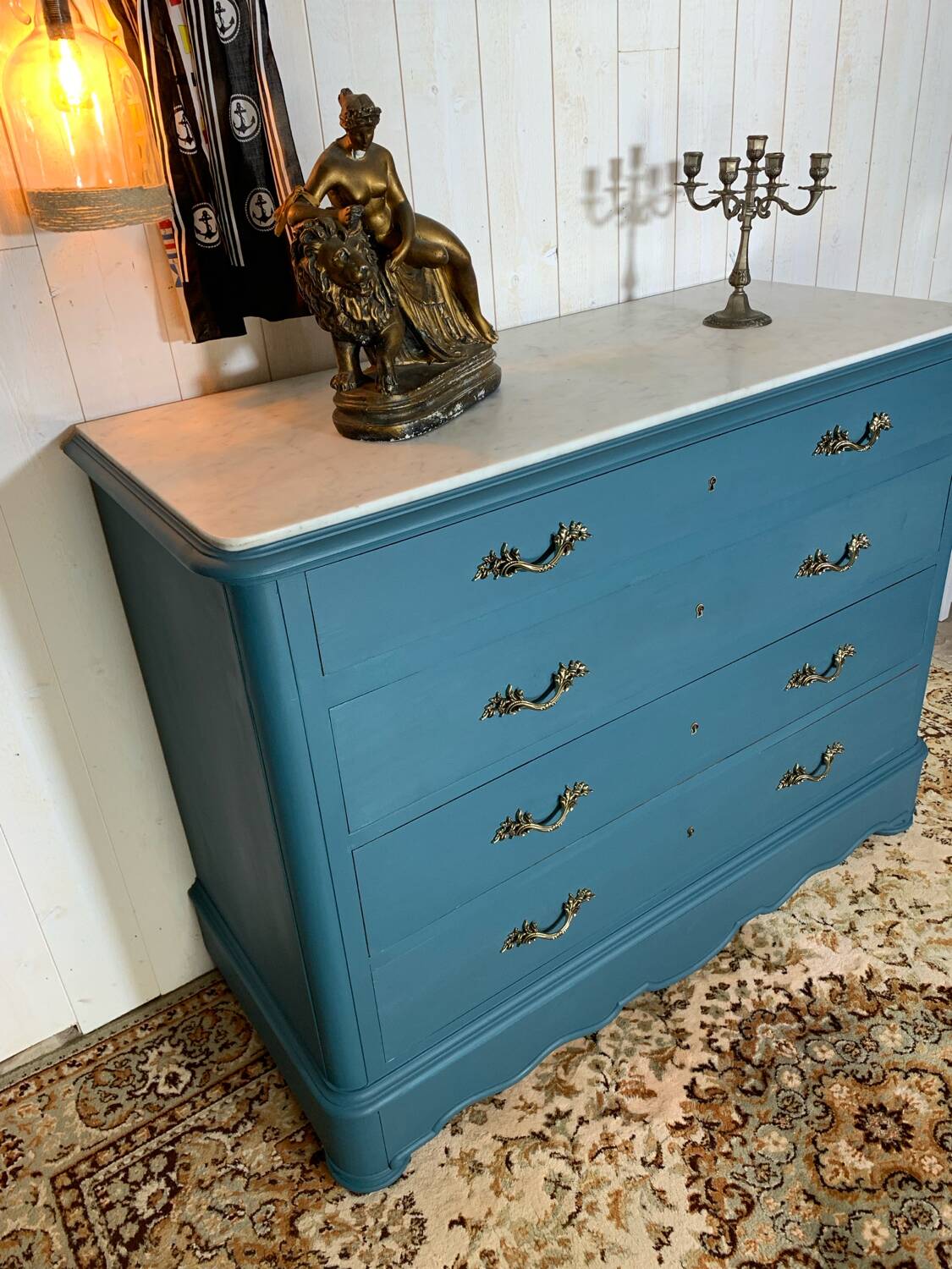 Commode plateau marbre