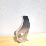70s free-form aluminum design candle holder