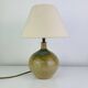 Vintage stoneware globe lamp