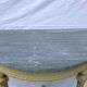 Console Louis XVI style painted wood and marble grey