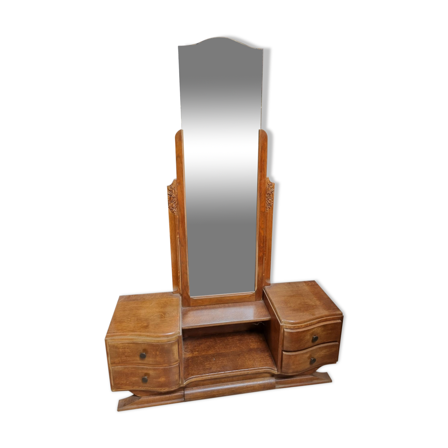 Art deco oak dressing table from the 1950s