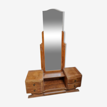 Art deco oak dressing table from the 1950s