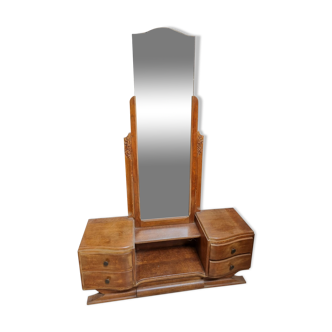 Art deco oak dressing table from the 1950s