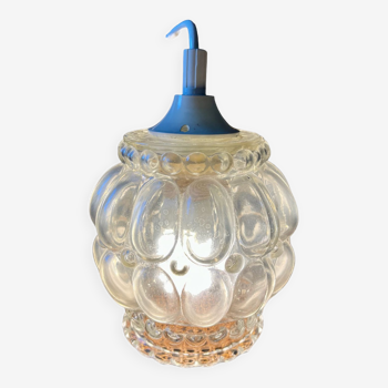 Vintage bubble glass pendant lamp