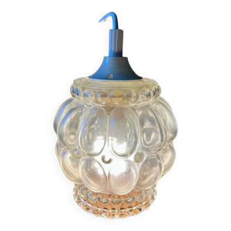 Vintage bubble glass pendant lamp