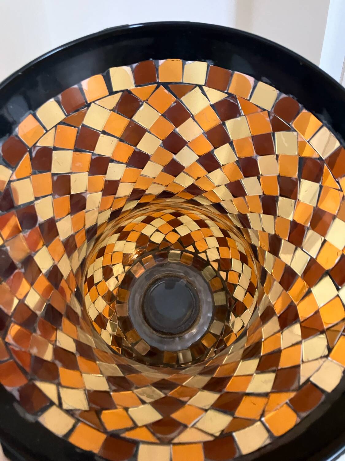 Vase en verre mosaïque