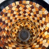 Mosaic glass vase