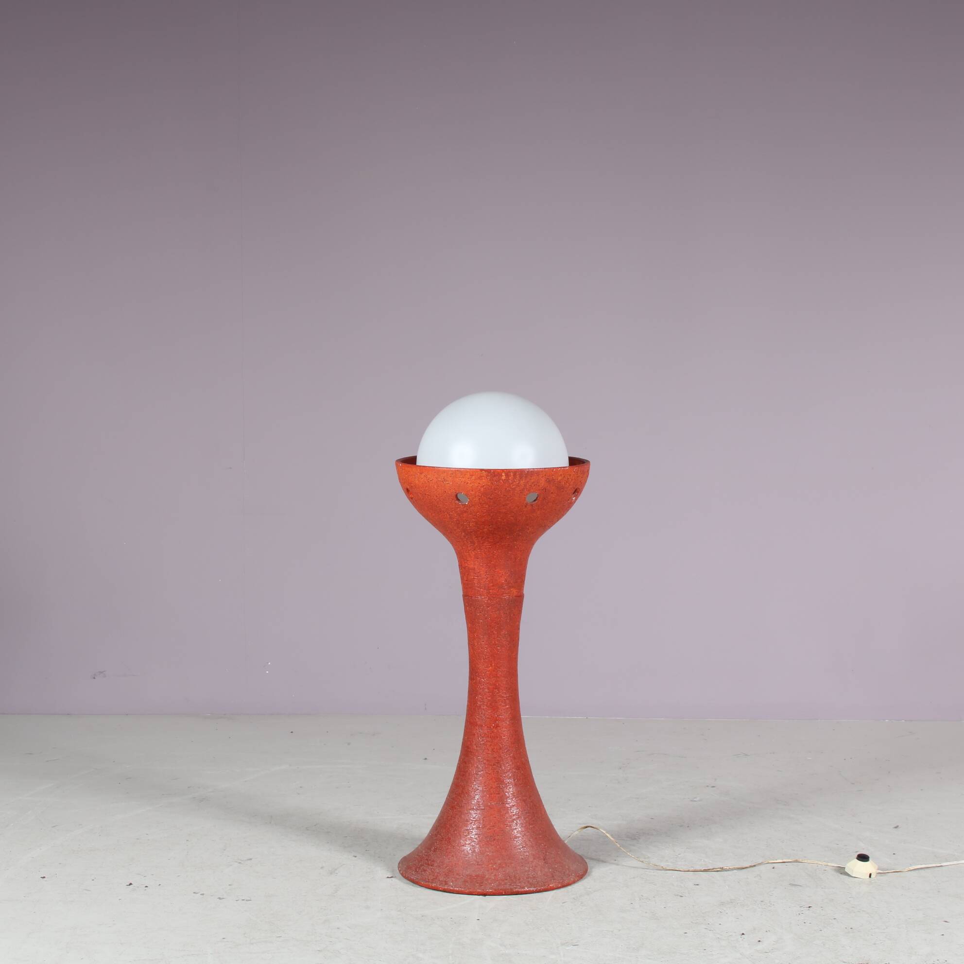 1970s Ceramics floor lamp by Doria Leuchten, Germany