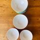 Porcelain bowls Longchamps polka dots