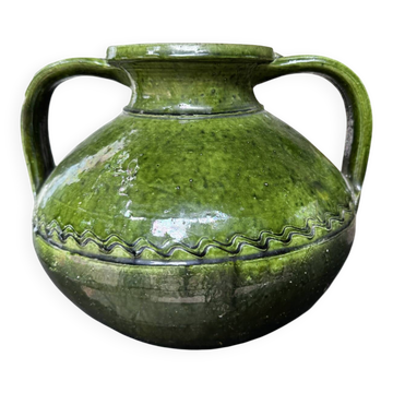 Glazed green terracotta jar – 1920s
