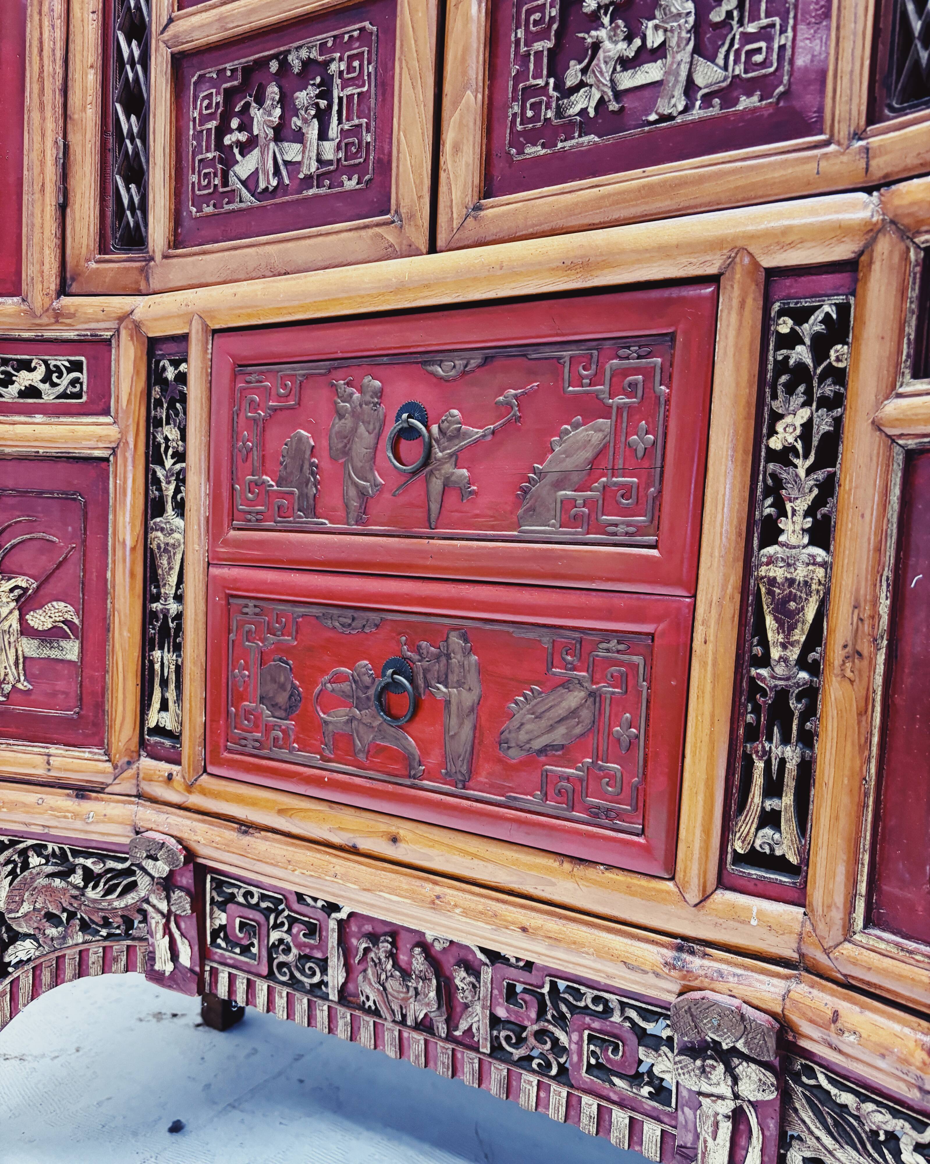 Cabinet de mariage chinois ancien