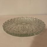 Set of one table mat and two crystal bottle bottoms