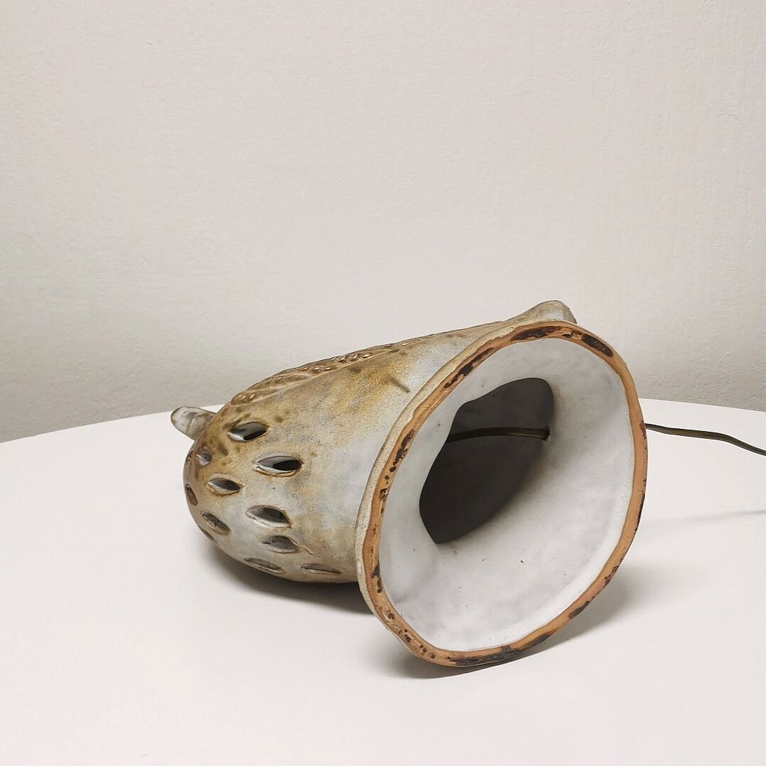 Ceramic duck lamp, Agnès Escala, 1960