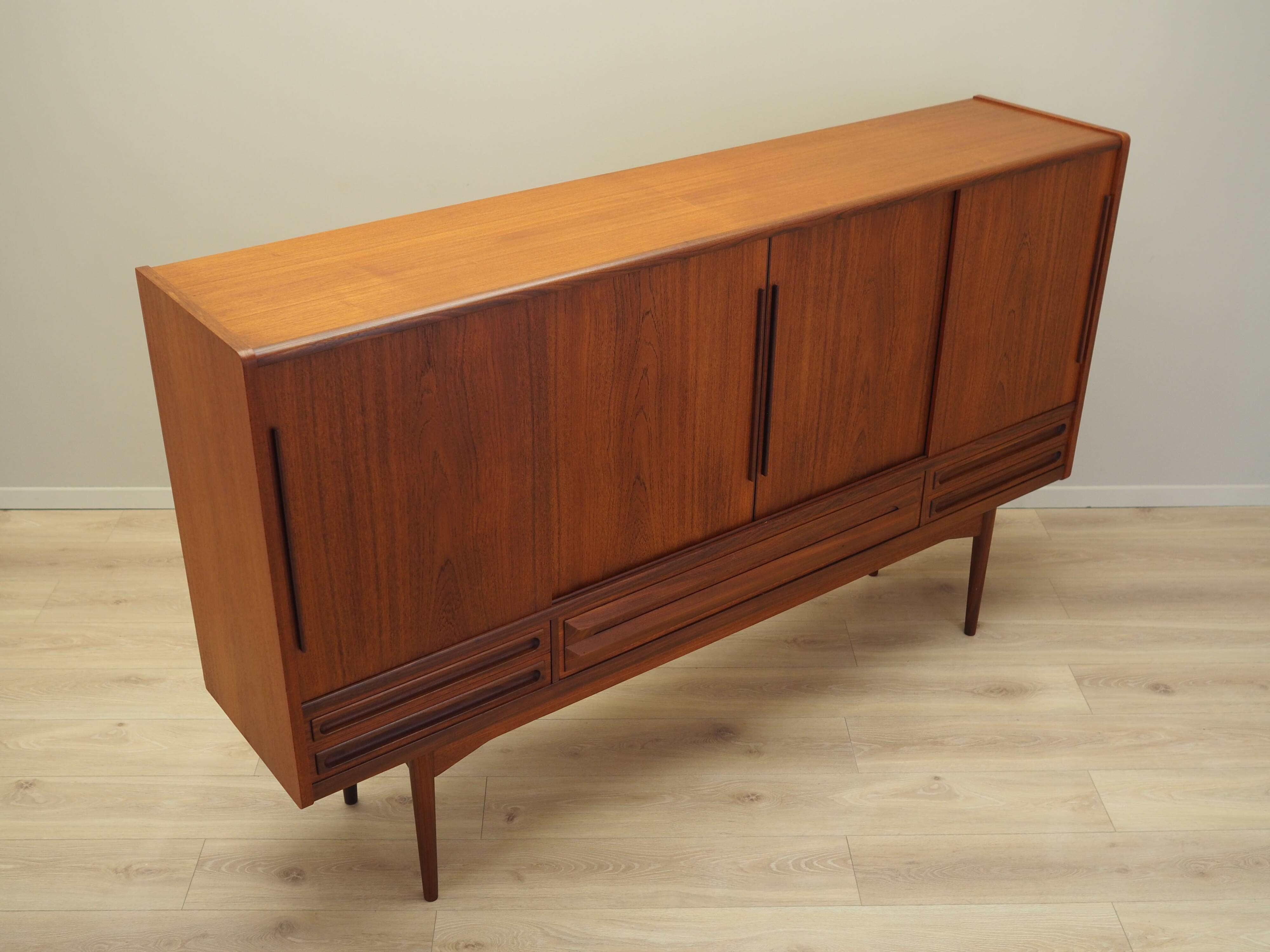 Teak highboard, Danish design, 1960s, production: Denmark