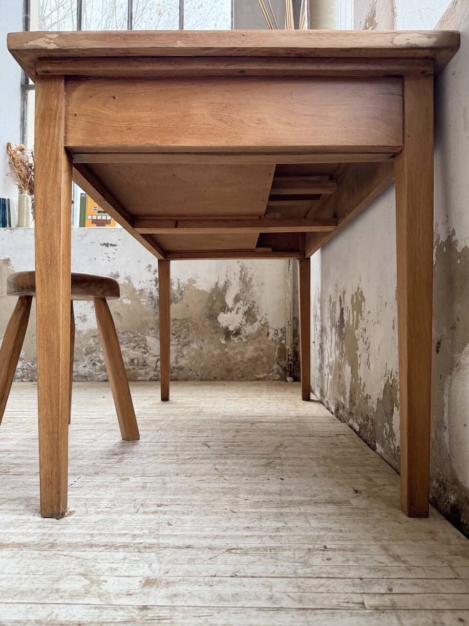 Oak veneer desk 1950