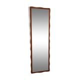 Rectangular mirror in the years 60-130 x 41 cm teak