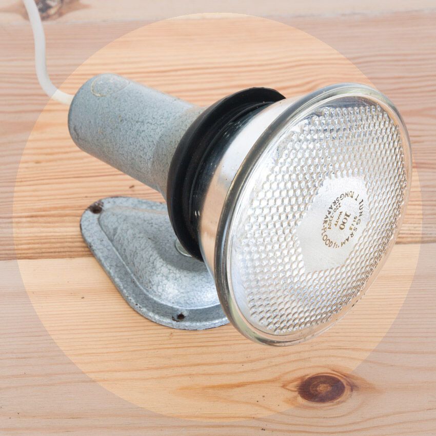 Set of three industrial wall lamps. Spain, 1960s