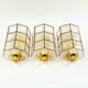 Mid-Century Bubble Glass & Iron Wall Lights from Limburg, Germany, 1960s