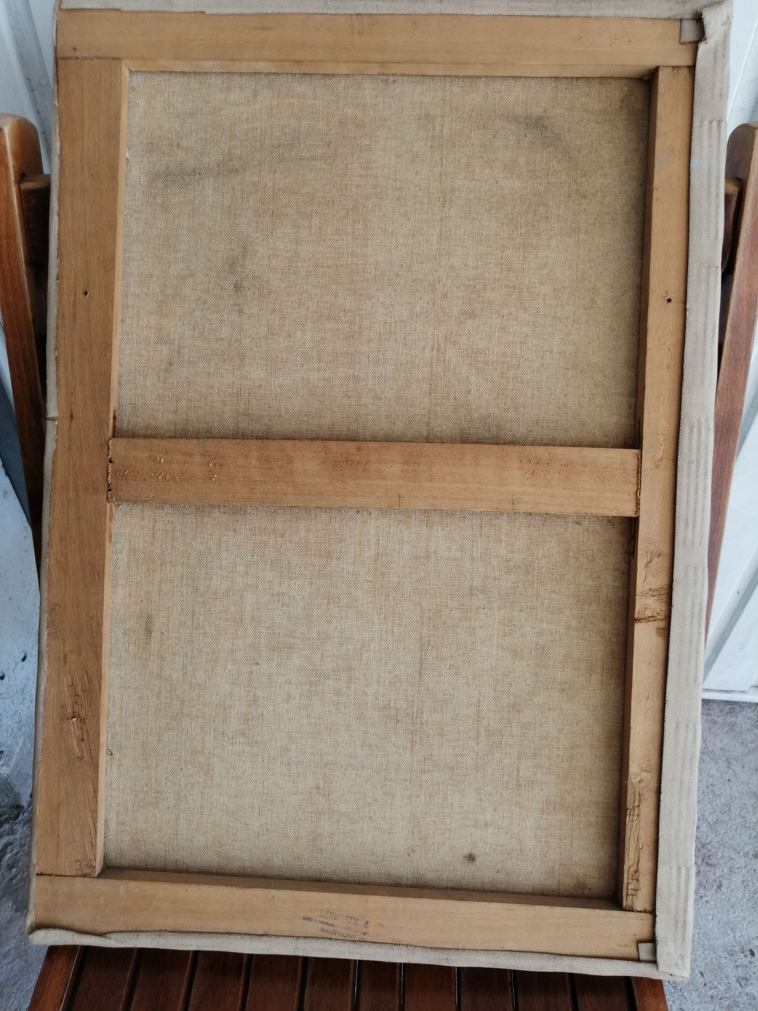 Old table 55 cm x 38 cm