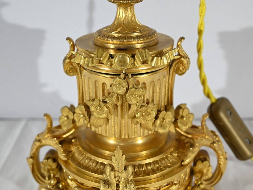 Lampe en Bronze Doré, époque Napoléon III – Milieu XIXe