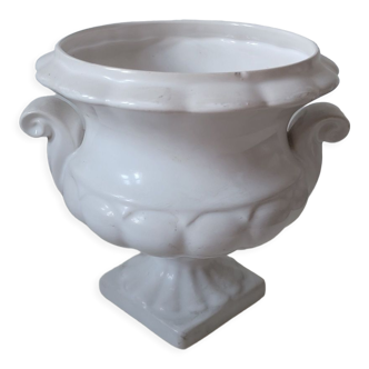 White vase with handles