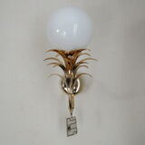 Luminaire wall lamp golden palm tree Sergio Terzani numbered