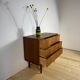Small Danish chest of drawers from the 1960s in teak – 3 drawers
