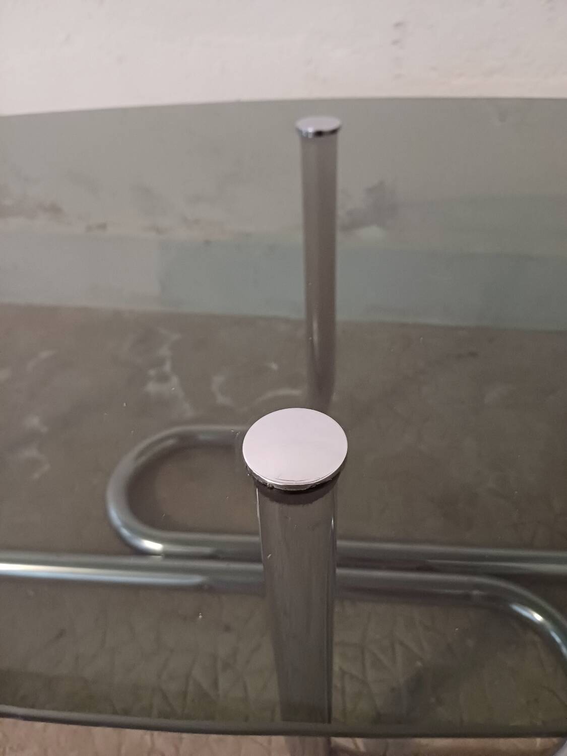 Designer chrome coffee table