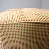 Tabouret art déco tchécoslovaque des années 1930 avec assise à ressorts, nouvelle tapisserie