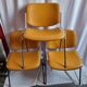 Chaises cuir DSC106 de G Piretti éditions Castelli de 1970