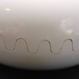 Mebel Clam ashtray from the 1970s by Alan Fletcher in white.