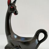 Empty pocket zoomorphic figure ceramic design 60s
