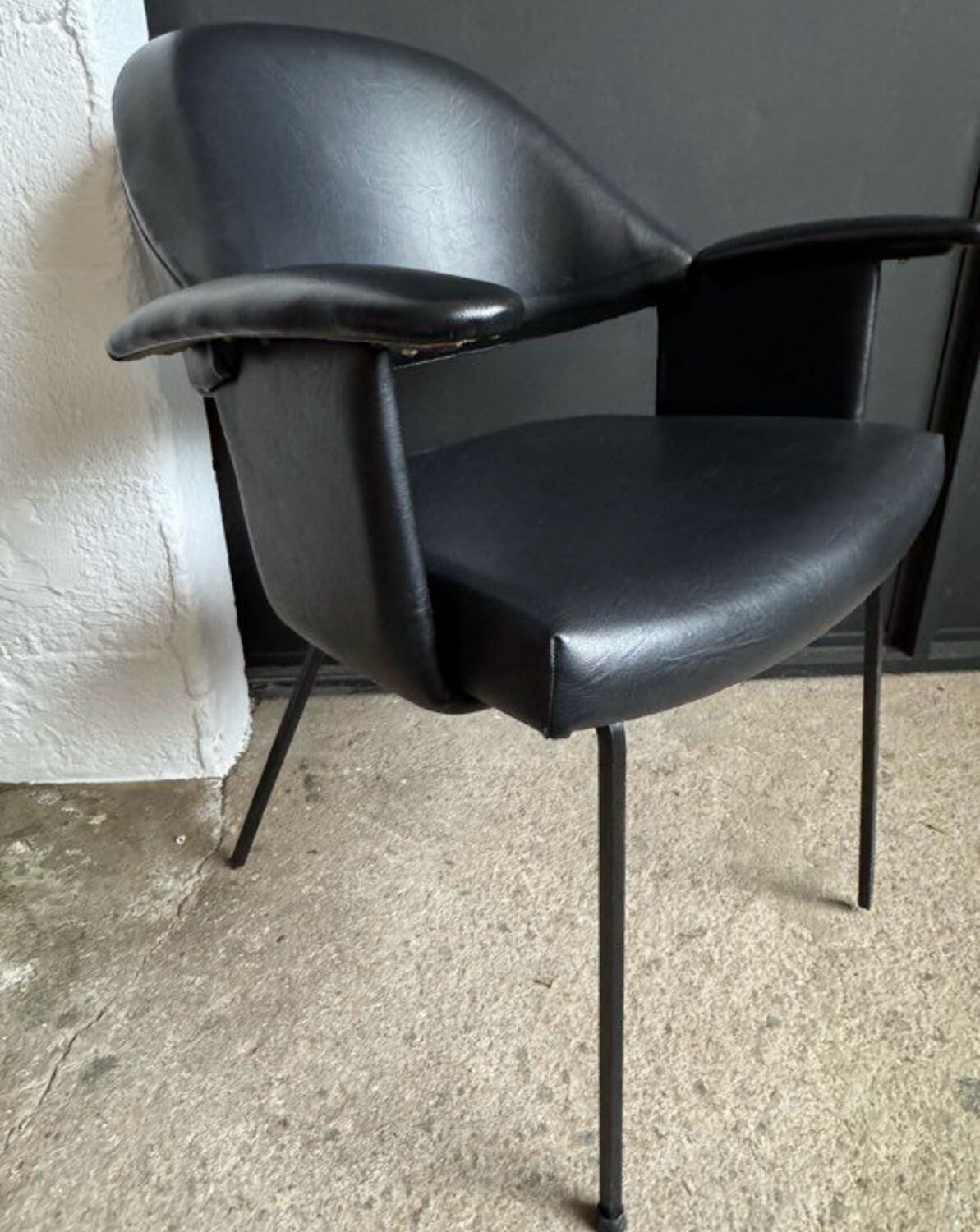 Black armchair from the 1950s