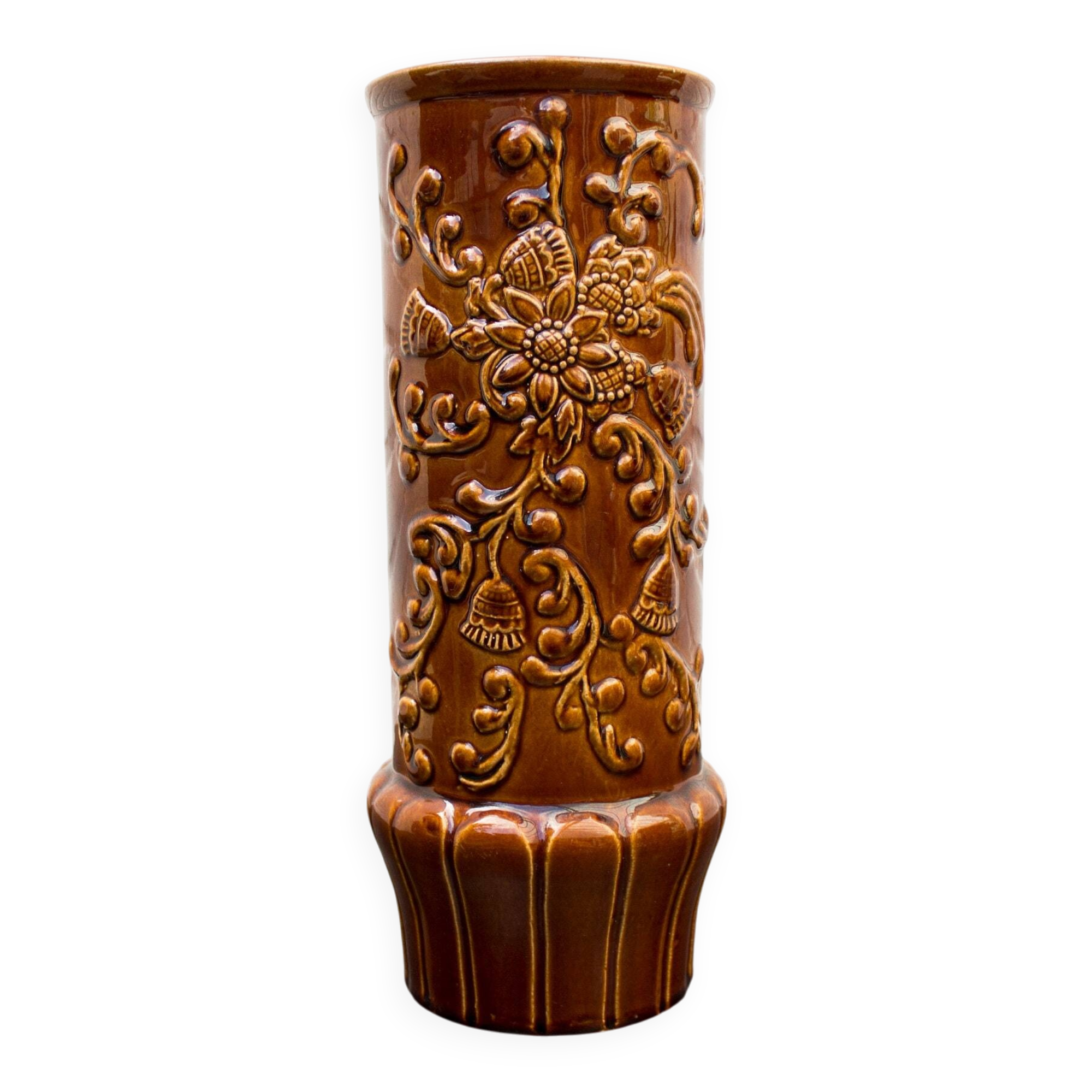 Large vintage W. Germany vase 725/30 with a Floral decor