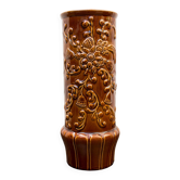 Grand vase vintage W. Allemagne 725/30 avec un décor floral.